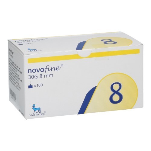 Novofine 30G 8mm Needles 100 Pack